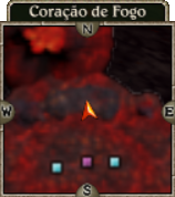 Ilha central: perto da Dama Flamejante — referência complementar