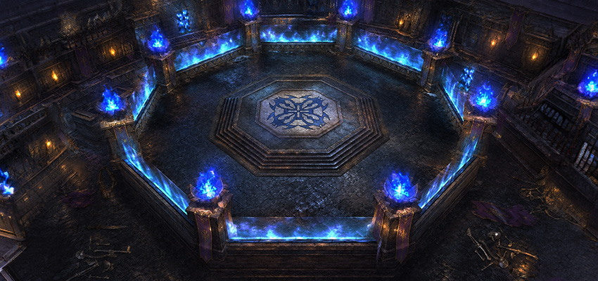 Cen&aacute;rio de combate da Endless Arena no Priston Tale