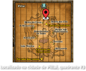 Localiza&ccedil;&atilde;o do Guarda de Pillai no quadrante F3 de Pillai