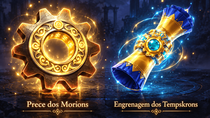 Prece dos Morions e Engrenagem dos Tempskrons necess&aacute;rias para a quest do Guarda de Pillai